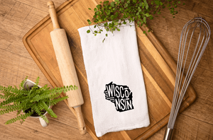 Wisconsin Flour Sack Tea Towel #C6