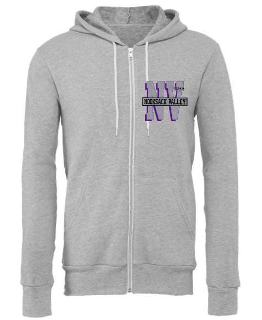 Nooksack Valley Pioneers Zip Sweatshirts SW24