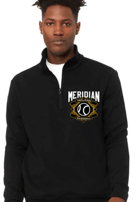 Meridian Trojans Baseball Pocket Design Zip Ups #SW28