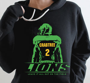 Custom Lions Football Design, Adult