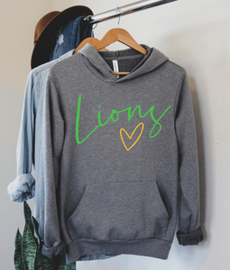 Lions Heart Design, Adult Gray Garment