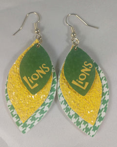 Lynden Lions Triple Layer Earrings