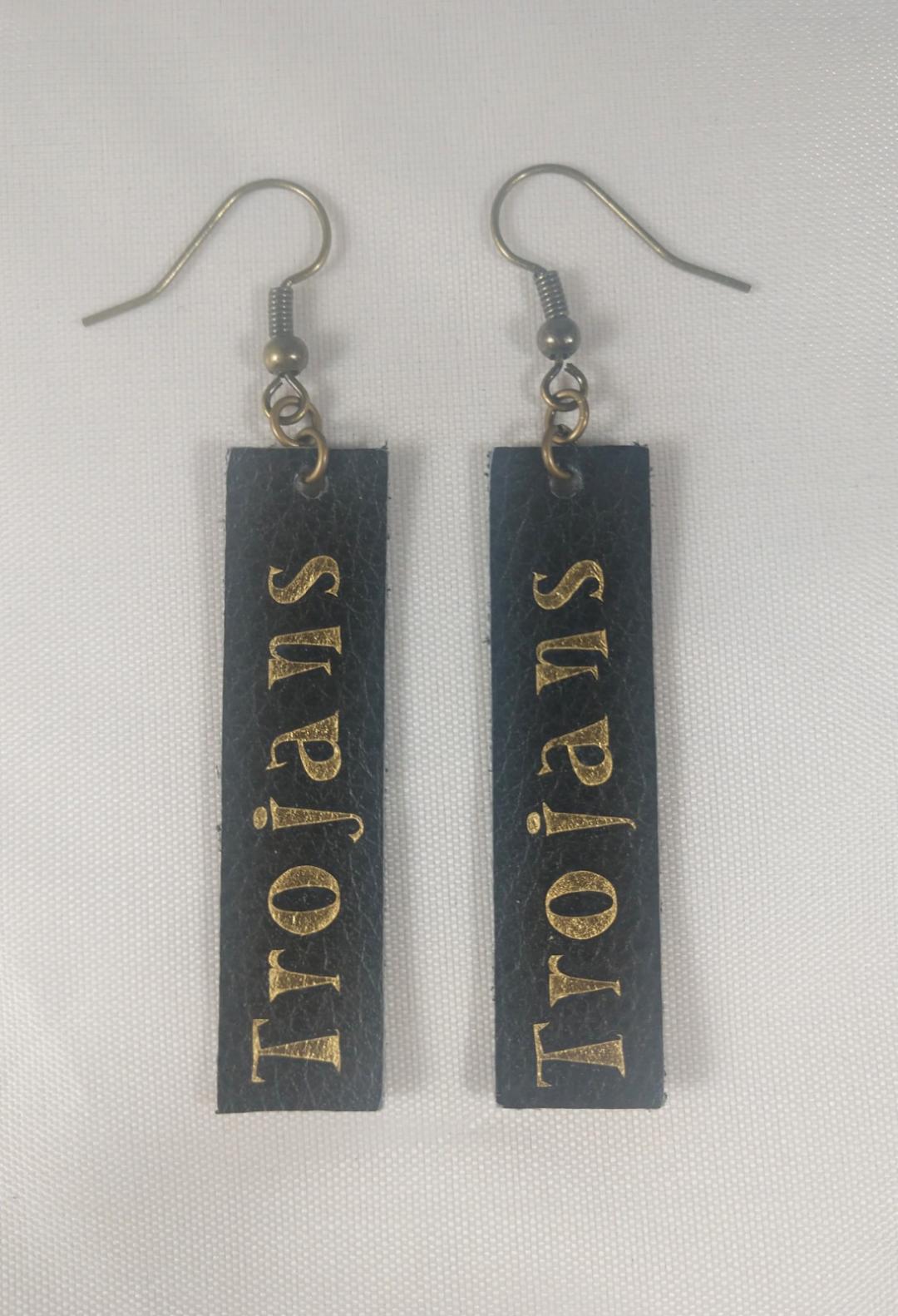 Trojan Bar Earrings